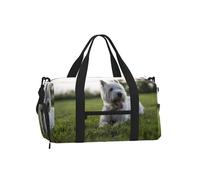 Perros Westie Lawn West Highland White Terrier,Bolso Deportivo Bandolera de Mano, Bolsa de Deporte, Bolsa de Viaje de Gran Capacidad para Mujeres y Hombres.
