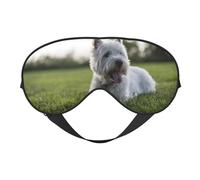 Perros Westie Lawn West Highland White Terrier, Cubreojos completos Antifaz bloqueador de luz Antifaz para dormir Antifaz suave con los ojos vendados Noche