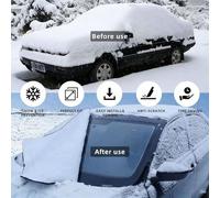 Perros Westie Winter West Highland White Terrier,Funda Protectora para Parabrisas de Coche, Resistente a la Nieve, Hielo, Sol, Rayos UV, Polvo y Agua. Apta para la mayoría de los Coches.