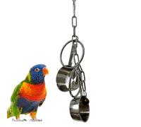 Perrot Bell - Pequeños para pájaros colgantes, accesorio de masticación de empresa | Parkeet Swing Playset, Sweet Sound Cage, Friends Featred Friends Atracants Actividad para la