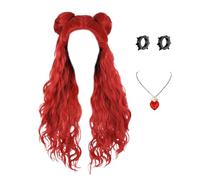 Perruque Halloween Fille - Déguisement Cosplay | Accesorios Polyvalents avec Bracelet | Idéal pour Fêtes, Spectacles, Rassemblements & Tenues de Scène | Fournitures Déguisements Halloween