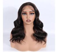Perruque Lace Front Synthétique Courte Et Ondulée De 40 Cm, Bouclée, Pour Cosplay