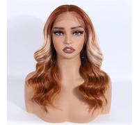 Perruque Lace Front Synthétique Courte Et Ondulée De 40 Cm, Bouclée, Pour Cosplay