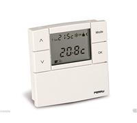 Perry 1TPTE530B Zefiro - Termostato digital para pared (LCD), color blanco