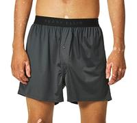 Perry Ellis Calzoncillos Tipo bóxer Luxe Solid, Negro (Ebony), L para Hombre