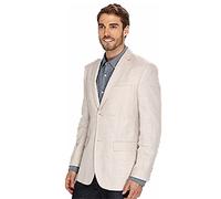 Perry Ellis Men's Linen Two Button Notch Lapel Jacket
