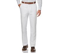 Perry Ellis Men's Standard Linen Suit Pant, Bright White, 32W X 32L