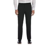 Perry Ellis - Pantalón de Vestir para Hombre, Ajuste Moderno, no Necesita Planchado, Parte Delantera Plana elástica (Tallas de la 30 a la 42), A cuandros Negros, 36W x 32L