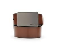 Perry Ellis Portfolio Mens Leather Matte at Me Cinturón reversible, marrón oscuro, 44