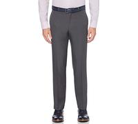 Perry Ellis Portfolio Performance - Pantalón de Vestir para Hombre, Ajuste Moderno, no Necesita Planchado, Parte Delantera Lisa elástica (Tallas de Cintura de la 30 a la 42), carbón a Cuadros, 40W x