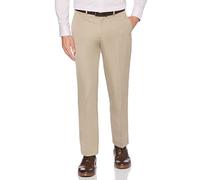Perry Ellis Portfolio Performance - Pantalón de Vestir para Hombre, Ajuste Moderno, no Necesita Planchado, Parte Delantera Lisa elástica (Tallas de Cintura de la 30 a la 42), Toast, 33W x 30L