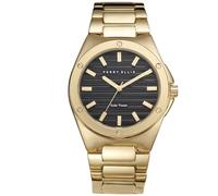 Perry Ellis Reloj Solar para Hombre | Pulsera de aleación | Relojes de Pulsera analógicos Resistentes al Agua para Hombre | Caja de 42 mm | Relojes para Hombre | Regalo Elegante para Hombre, Oro,