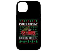 Perry Family Ugly Christmas Sweater Red Truck Funny Xmas Carcasa para iPhone 14 Plus