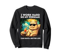 Persa Amante del Gato Diseño Divertido Persa Sudadera