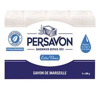 PERSAVON jabón de Marsella Extra suave 200 g 4 piezas - Lote de 2