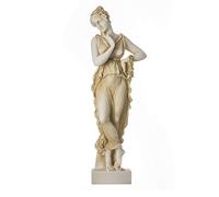 Perséfone Diosa del Inframundo Primavera y Flores Tono Dorado 25 cm