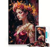 Perséfone︰ El último susurro del otoño Rompecabezas de 1000 Piezas para Adultos Rompecabezas Think Toy Home Enjoy Fine Cut Santa Wish Gift (38x26cm)