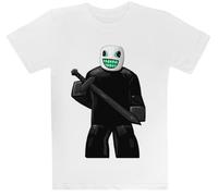 Perseguidor De Morir De Muerte Camiseta Blanca para Niños Camiseta De Manga Corta para Niños Kids White tee Children Short Sleeve T-Shirt