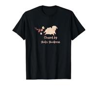 Perseguidos por la bondad de Dios Camiseta gráfica económica, Hombre, Negro, L