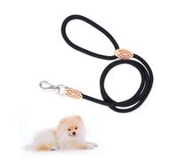 PERSELOSO 1.25m Correa para Perros De Correa De Entrenamiento De Nailon Resistente para Paseos y Entrenamiento para Mascotas Negro