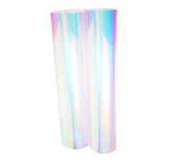 PERSELOSO 1 Hoja Pvc Phantom Film vistoso para celofán iridiscente Brillar fiesta de colores tela de holograma iridiscente tela de película de bricolaje de polivinilo