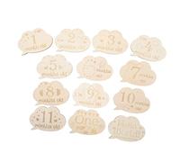 PERSELOSO 1 Juego De Tarjetas De Madera Para Bebé Anuncio De La Edad Del Bebé Tarjetas Para El Primer Bebé Gráfico Del Bebé Tarjeta Para El Nuevo Bebé Recuerdo Del Bebé Tarjetas De