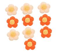 PERSELOSO 10 Piezas Centro De Cabello De Broche De Hilo Para Manualidades Hecho Boda Floral Azul Casarse Accesorio Flores Artesanía Fiesta Adulto Pequeño