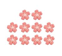 PERSELOSO 10 Piezas Flor de Fieltro, Flor de Lana Rosa, Accesorio Cabello, Manualidades Diy, Joyería Diy, para Sombreros, para Educación Infantil, Material de Lana Afieltrada