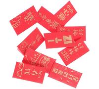 PERSELOSO 10piezas Mini Paquete Rojo Simulado para Casa De Muñecas Accesorios Miniatura Decorativos para Fiesta y Celebraciones Diseño Atractivo y Ligero
