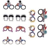 PERSELOSO 12 piezas Unidades Gafas Temática para Fiestas Accesorios Decorativos para Cumpleaños Disfraz Astronauta para Adultos para