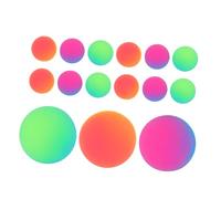 PERSELOSO 18piezas Balones De Goma Saltarinas De Coloridas y para Bolsas De Relleno para Fiestas De Cumpleaños Carnavales Premios Aula Al Aire para Mascotas