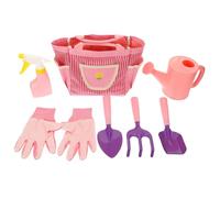 PERSELOSO 1juego Herramientas De Jardinería para Niño Niña Regadera Guantes y Rastrillo para Jardín Playa y Parque Fomenta La Imaginación Coordinación Motora