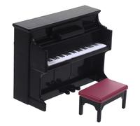 PERSELOSO 1juego Mini Piano De Muñecas con Banqueta y Partitura para Decoración De Casas De Muñecas Accesorios Musicales Miniatura para Escenarios Creativos