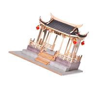 PERSELOSO 1juego Modelo De Puente Chino DIY para Decoración De Escenas Juguete De Construcción Ensamblado para Coleccionistas y Fotografía