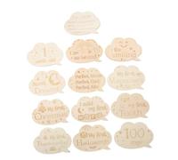 PERSELOSO 1juego Tarjetas De Crecimiento Para Bebés De Cartas Mensuales Cumpleaños Para Recordar Momentos Especiales Para Fotografías De Recién Nacidos Diseño Doble Cara