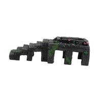 PERSELOSO 1pieza Plataforma De Resina para Acuario y Terrario Refugio De Reptiles Decoración Natural Escenario para Peceras y Hábitats De Reptiles Diseño Chic y Resistente