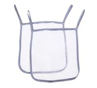 PERSELOSO 2 Bolsas Colgantes para Cochecito de Poliéster Blanco, Organizador Portátil Fácil Acceso para Padres Primerizos en Uso al Aire Libre
