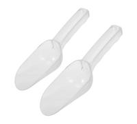 PERSELOSO 2 para Hielo Transparentes de Ps Diseño Reforzado y Mango Estable, Ideales para Fiestas y Oficina, Paquete de 2 Unidades