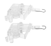 PERSELOSO 2 Piezas Accesorios para con Mecanismo de y Gancho Repuestos para Control de Fittings de Plástico de Ventana Conjunto de Control de Luz