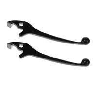 PERSELOSO 2 Piezas de Manetas de Freno de Metal Negro para Atv y Buggy, Instalación Fácil y Anodizado, Compatibles con Motocicletas de 50 a 250 Centímetros Cúbicos para Uso Todoterreno