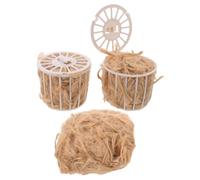 PERSELOSO 2 Piezas de Material para nidos de pájaros: Fibras para nidos de periquitos, lecho para jaulas de Canarios, pinzones y cacatúas - Material para Cajas de cría de Mascotas pequeñas
