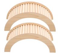 PERSELOSO 2 Piezas de Puente de Madera para hámster - Escalera de Juguete para Escalar - Juguete para Animales pequeños, como jerbos, Ratones, Ratas y Otros Animales pequeños.