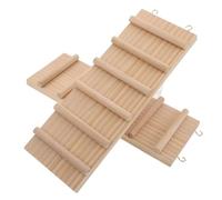PERSELOSO 2 Piezas Puente de Escalada para Hámster y Rata de Madera Estructura Estable y Diseño Que Fomenta la Exploración Dinámica en Casas de Hámster y Jaulas de Reptiles