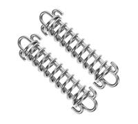 PERSELOSO 2 Piezas Resorte De Cadena para Perros Amortiguador De Correa Resorte De Acero Inoxidable para Pasear Mascotas Medianas y Grandes