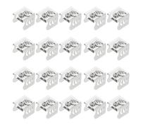 PERSELOSO 20piezas Tapones de Acero Inoxidable para Riel de Cortina Accesorios Prácticos y Decorativos para Barra de Cortina Fácil Instalación Compatibles con Sistemas de Riel