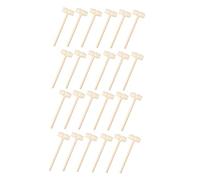 PERSELOSO 24 Piezas Mini Martillo de Madera para Herramientas DIY para Masaje y Juguetes Educativos la Coordinación Bebés