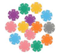 PERSELOSO 28 Fichas De Arcilla Fichas De Póker Fichas para Bingo Fichas para Matemáticas Fichas Pequeñas para Juegos Discos Fichas De Bingo para