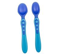 PERSELOSO 2Piezas Cuchara de Entrenamiento para Bebés con Sensibilidad al de Utensilios Ergonómicos para Desarrollo Infantil y Limpieza