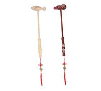 PERSELOSO 2piezas De Masaje De Madera Martillo De Percusión Creativo Color Madera Mango Muscular