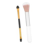 PERSELOSO 2piezas Pinceles De Maquillaje Para Mujeres De Brochas De Alta Iluminación y Sombra De Ojos Herramientas De Maquillaje De Suave Uso Profesional y Fácil Aplicación